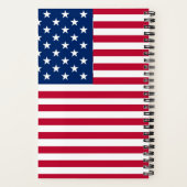 Carnet Dessin de fierté du drapeau américain USA (Verso)