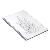 Carnet dessin de fleur de larkspur de delphinium (Côté Droit)