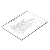 Carnet dessin de fleur de larkspur de delphinium (Côté gauche)