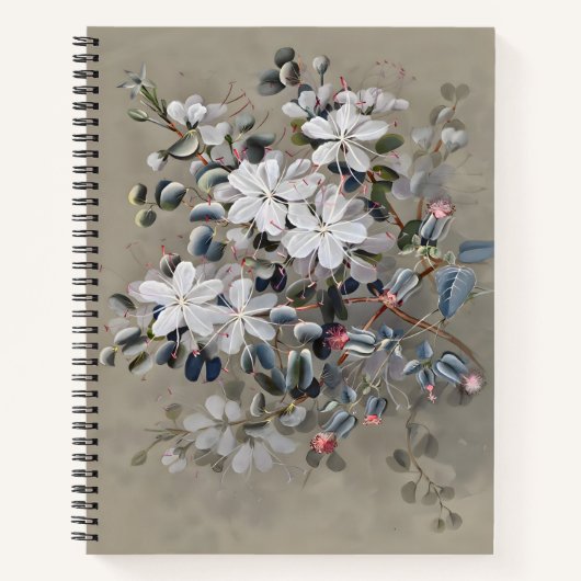 Carnet Dessin de fleurs de Bauhinia, Aquarelle cadeau (Devant)