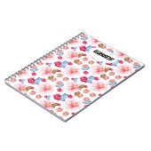 Carnet Dessin de fleurs sauvages colorées (Côté gauche)