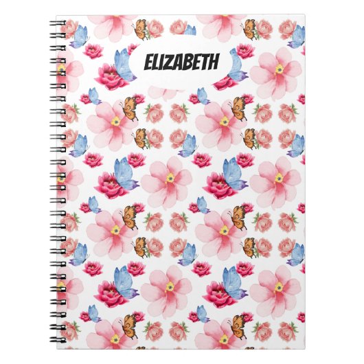 Carnet Dessin de fleurs sauvages colorées (Devant)