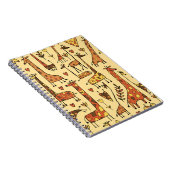 Carnet Dessin De Giraffe, Amusant Design Sans Fil. (Côté Droit)