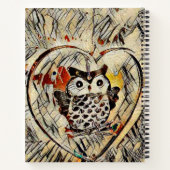 Carnet Dessin de hibou (Dos)