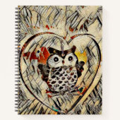 Carnet Dessin de hibou (Devant)