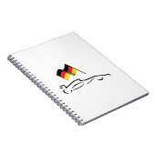 Carnet Dessin de la ligne de voiture de course avec drape (Côté Droit)