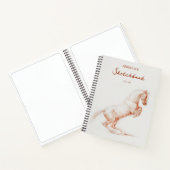 Carnet Dessin de l'artiste Art Horse Sketchbook Nom perso (Intérieur)