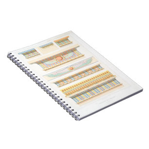 Carnet Dessin de ligne d'art de l'architecture égyptienn