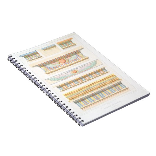 Carnet Dessin de ligne d'art de l'architecture égyptienne (Côté Droit)