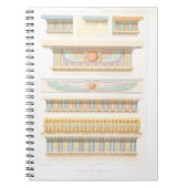 Carnet Dessin de ligne d'art de l'architecture égyptienne (Devant)