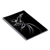 Carnet Dessin De Ligne Dervish Style De Calligraphe En Bl (Côté Droit)