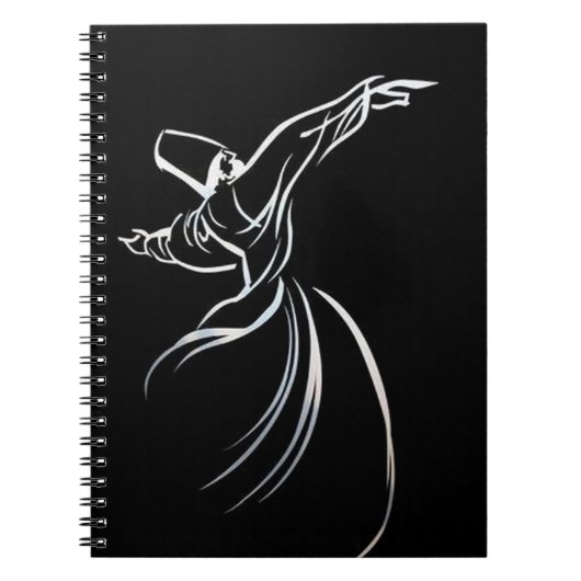 Carnet Dessin De Ligne Dervish Style De Calligraphe En Bl (Devant)