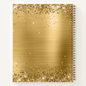 Carnet Dessin de monogramme de Parties scintillant d'or b (Dos)