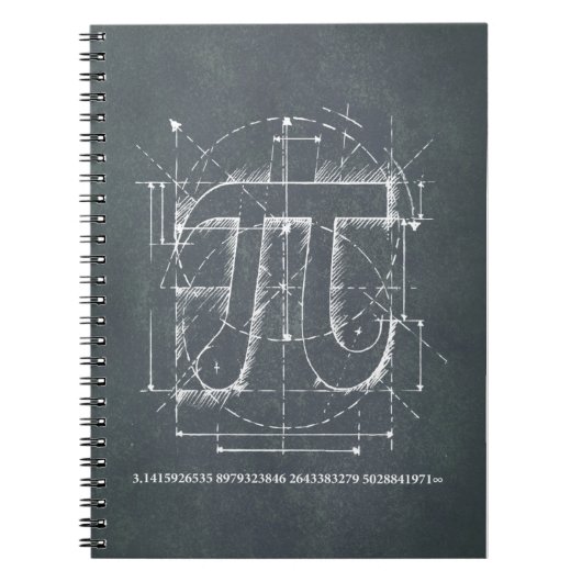 Carnet Dessin de nombre de pi (Devant)