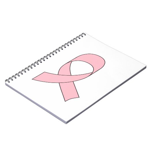 Carnet Dessin de ruban rose (Côté gauche)