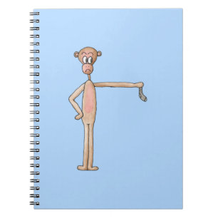 Carnet Dessin de singe avec éperon.
