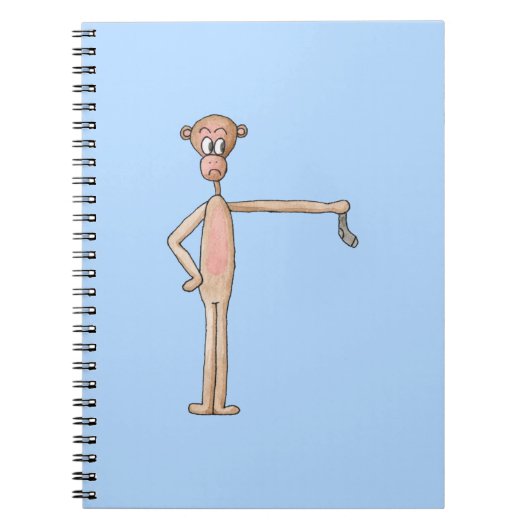Carnet Dessin de singe avec éperon. (Devant)