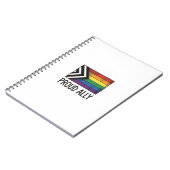 Carnet Dessin de T-Shirt Vectoriel Drapeau de Fierté Alli (Côté gauche)