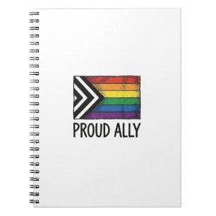Carnet Dessin de T-Shirt Vectoriel Drapeau de Fierté Alli