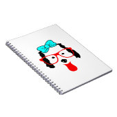 Carnet Dessin de tête de chien drôle mignon (Côté Droit)