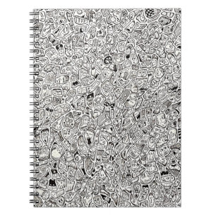 Carnet Dessin de visages de dessins animés drôles