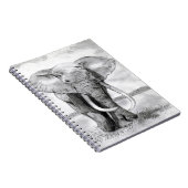 Carnet dessin d'éléphant africain dans la conception de (Côté Droit)