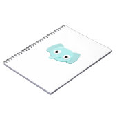 Carnet Dessin d'éléphant bleu bébé (Côté gauche)