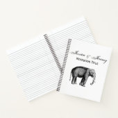 Carnet Dessin d'éléphant vintage (Intérieur)