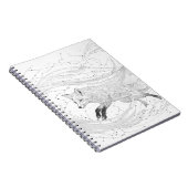 Carnet Dessin d'encre de la constellation de renard céles (Côté Droit)