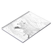 Carnet Dessin d'encre de la constellation de renard céles (Côté gauche)