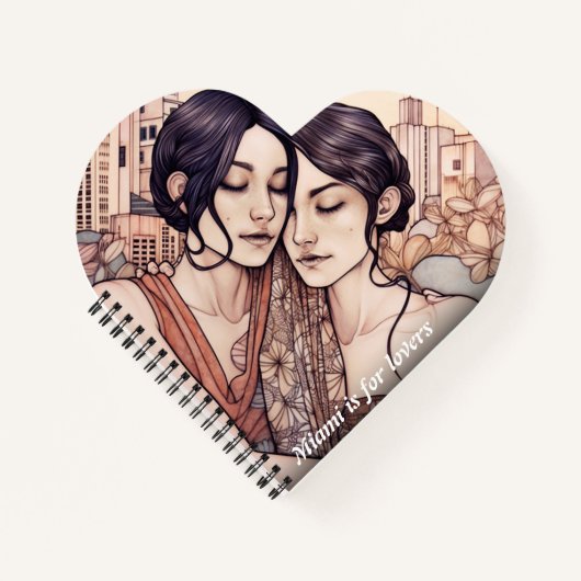 Carnet Dessin des femmes du centre-ville de Miami qui se  (Devant)