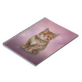 Carnet Dessin drôle chaton rayé (Côté gauche)