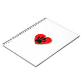 Carnet Dessin du coeur du chien (Côté gauche)