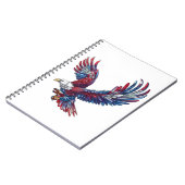 Carnet Dessin d'un aigle, concept 4 juillet (Côté gauche)