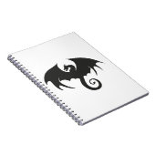 Carnet Dessin d'une silhouette de dragon noir (Côté Droit)
