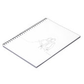 Carnet Dessin en ligne continue de mignon couple romantiq (Côté gauche)