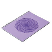 Carnet dessin géométrique Violet (Côté gauche)