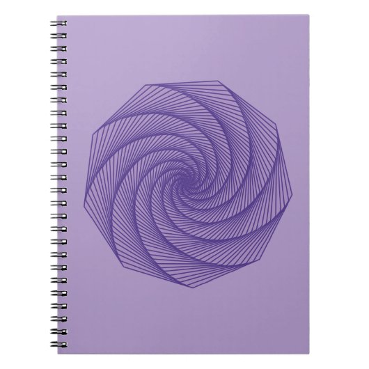 Carnet dessin géométrique Violet (Devant)