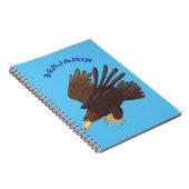 Carnet dessin humoristique d'aigle royal (Côté Droit)