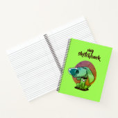 Carnet dessin humoristique de chien gros nez (Intérieur)