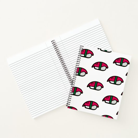 Carnet Dessin Kawaii Sushi, Riz de Poisson et Algues (Intérieur)