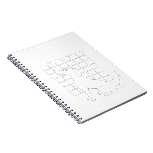 Carnet Dessin original Chien chinois année 2018 NoteB (Côté Droit)