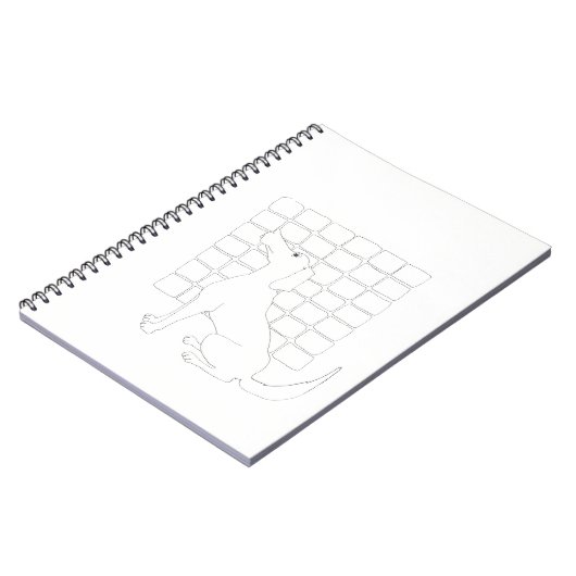 Carnet Dessin original Chien chinois année 2018 NoteB (Côté gauche)