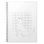 Carnet Dessin original Chien chinois année 2018 NoteB (Devant)