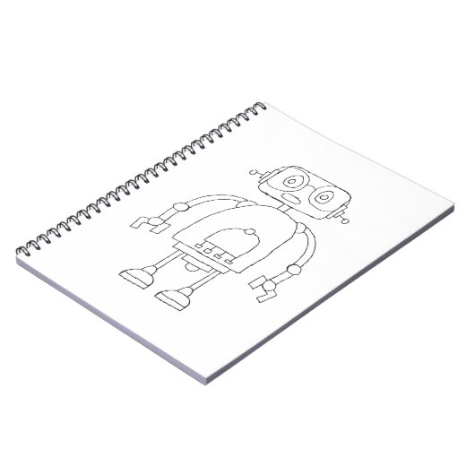 Carnet Dessin Robot Simple Smart Dessin (Côté gauche)