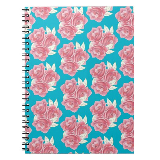Carnet Dessin Roses roses (Devant)