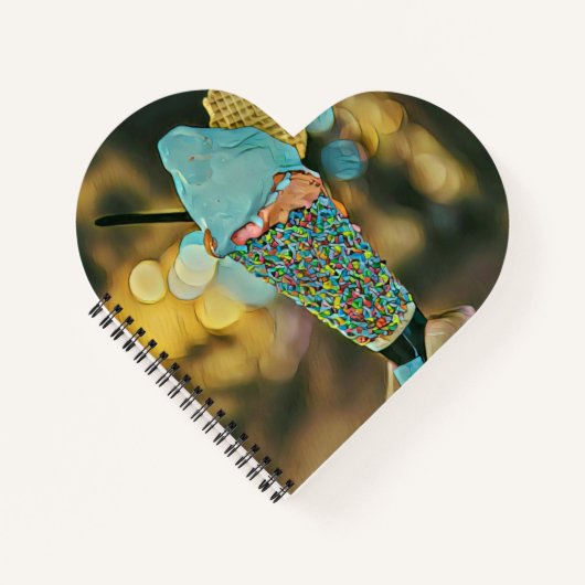 Carnet dessin vintage de crème glacée (Devant)