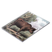 Carnet Dessin Vintage: Heifer rouge (Côté gauche)