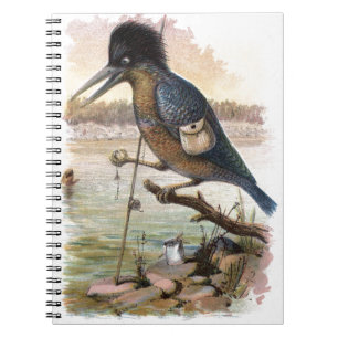 Carnet Dessin Vintage: Le Martin-pêcheur