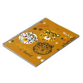 Carnet Dessin Visage De Chat Léopard. Little Funny Cheeta (Côté gauche)